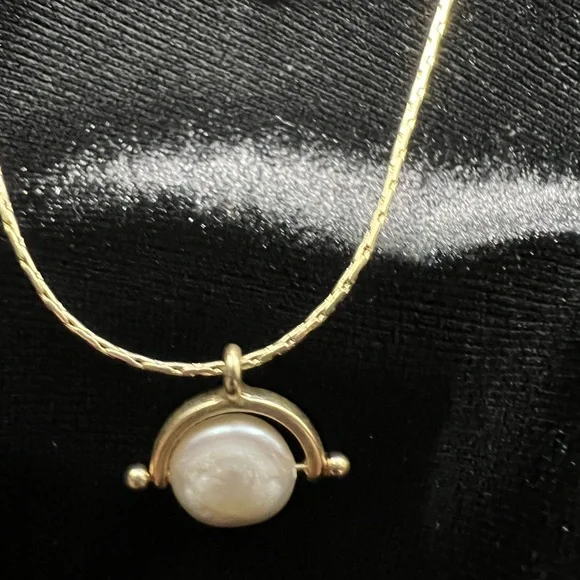 Elegant Lucky Brand 20-22” Gold bead & Pearl Necklace &bracelet set NWOT - Picture 3 of 7